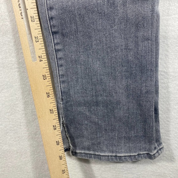 J Brand Rail Sweet Gray Distressed Slit Denim Jean - Picture 12 of 16